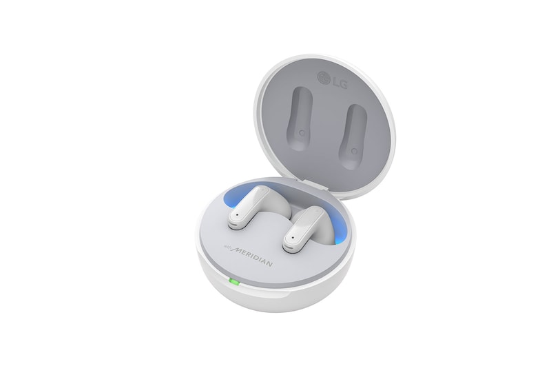 LG Tone Free FP5 White Cuffie True Wireless con ANC, Bluetooth, Meridian Audio, Ricarica rapida, TONE-FP5W.CEUFLLK