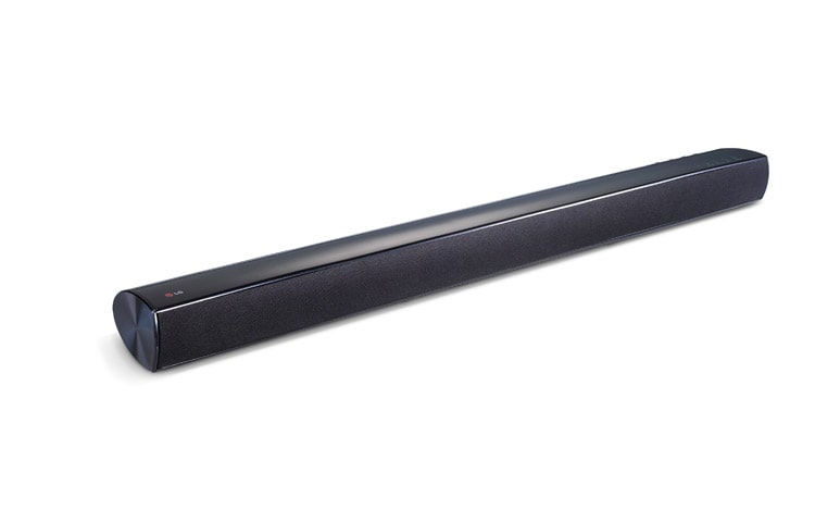 LG Sound Bar, amplificatore audio 2.1ch da 120W, con subwoofer, compatibile con Bluetooth e montabile a muro., NB2540