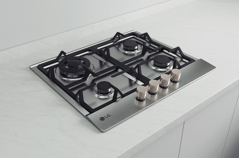 Foto angolata del piano cottura LG CBGZ2414S