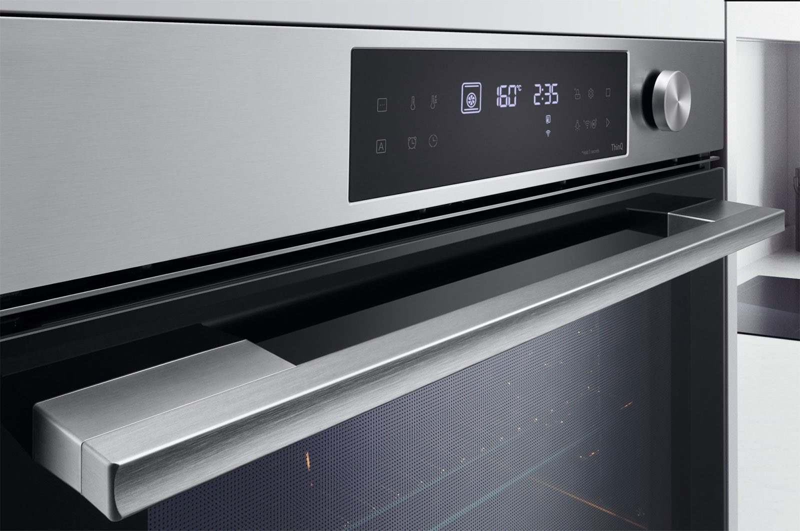 LG Forno InstaView | 76L Classe A+ | Air Fry, Air Sous Vide, Pizza, EasyClean, Pirolisi, 15 modalità di cottura, Wi-Fi | Inox, WSED7612S