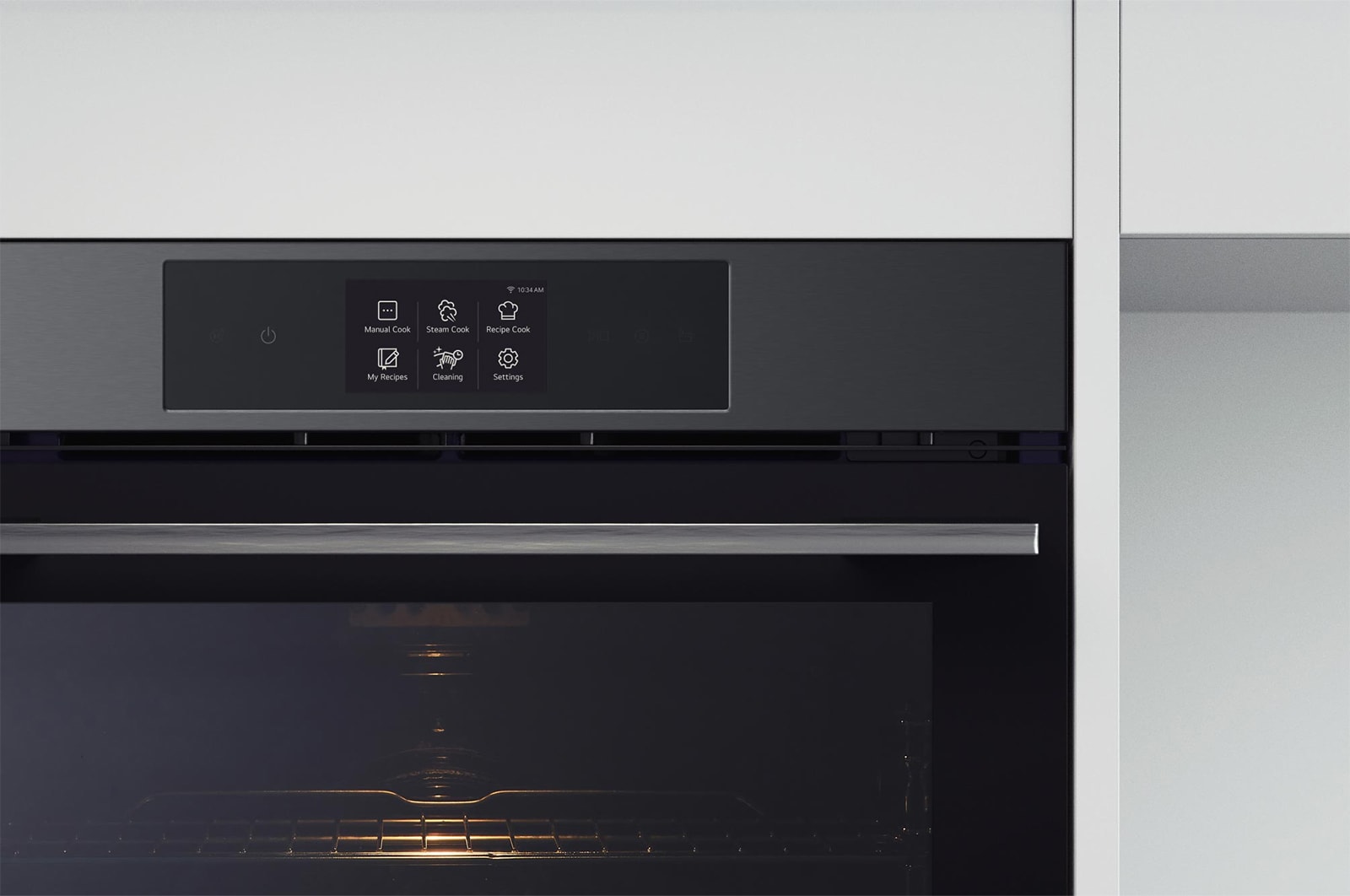 LG Forno a vapore InstaView | 76L Classe A++ | Display 4,3", Air Fry, Air Sous Vide, Pizza, EasyClean, Pirolisi, Wi-Fi | Nero, WSED7665B