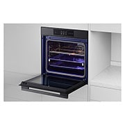 LG Forno a vapore InstaView | 76L Classe A++ | Display 4,3", Air Fry, Air Sous Vide, Pizza, EasyClean, Pirolisi, Wi-Fi | Nero, WSED7665B