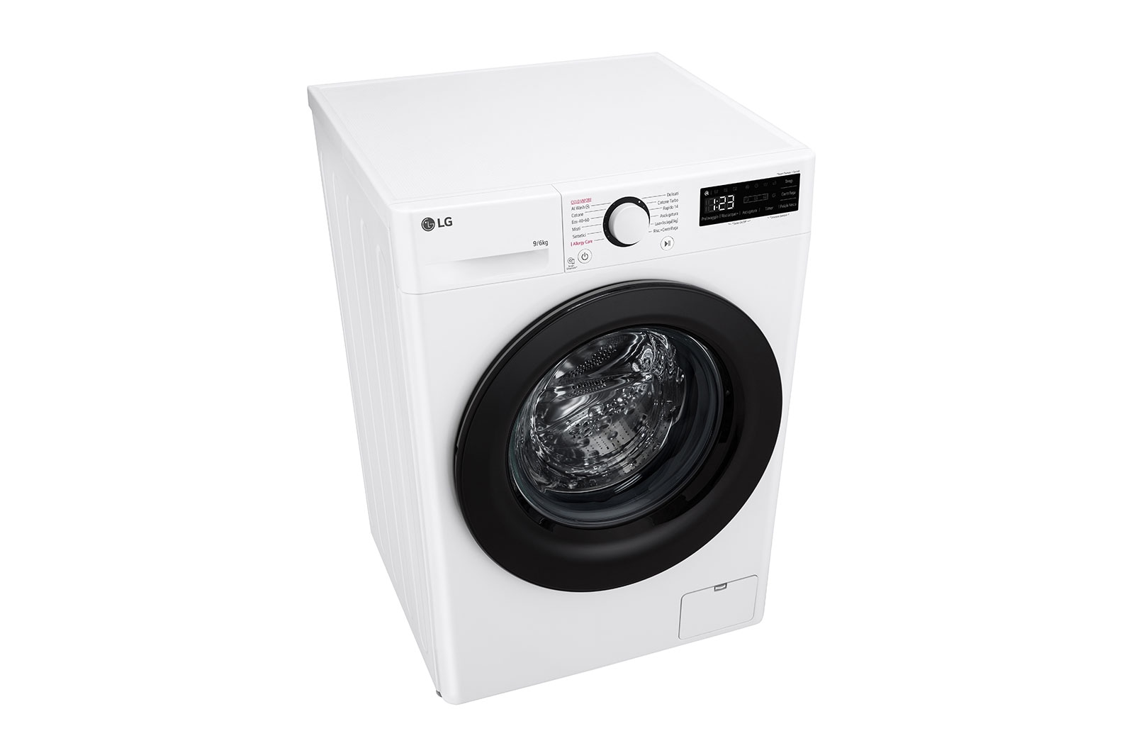 LG Lavasciuga 9/6kg AI DD | Serie R3 Classe D / A-10% | 1400 giri, Lavaggio a vapore, Allergy Care, Eco Hybrid, Smart diagnosis | Bianca, D4R3009NSWB