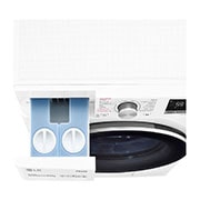 LG Lavasciuga 9/6kg AI DD | Serie V5 Classe E | 1400 giri, TurboWash, Vapore, Autodosaggio, Allergy Care, Wi-Fi | Bianca, F4DV509H1EA