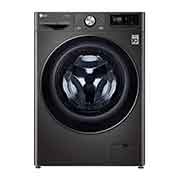 LG Lavasciuga 10,5/7kg AI DD | Serie V7 Classe E | 1400 giri, TurboWash 360, Vapore, Allergy Care, Eco Hybrid, Wi-Fi | Nera, F4DV710H2SE