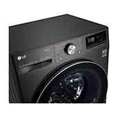 LG Lavasciuga 10,5/7kg AI DD | Serie V7 Classe E | 1400 giri, TurboWash 360, Vapore, Allergy Care, Eco Hybrid, Wi-Fi | Nera, F4DV710H2SE