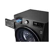 LG Lavasciuga 10,5/7kg AI DD | Serie V7 Classe E | 1400 giri, TurboWash 360, Vapore, Allergy Care, Eco Hybrid, Wi-Fi | Nera, F4DV710H2SE