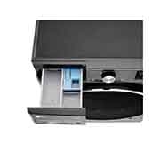 LG Lavasciuga 10,5/7kg AI DD | Serie V7 Classe E | 1400 giri, TurboWash 360, Vapore, Allergy Care, Eco Hybrid, Wi-Fi | Nera, F4DV710H2SE