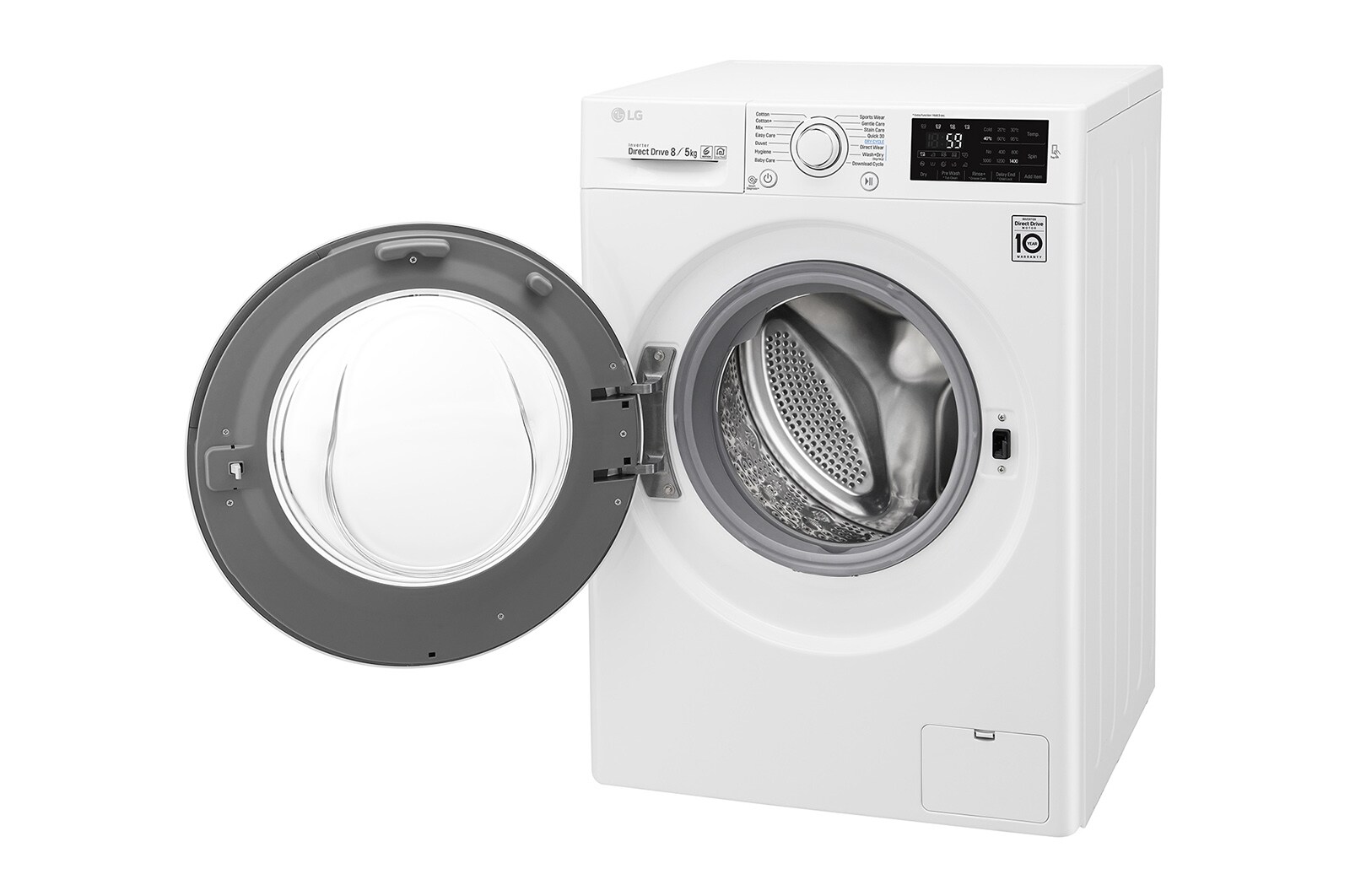 LG Lavasciuga Smart 8/5 kg Connettività NFC Oblò Ring White, F4J6TM0W