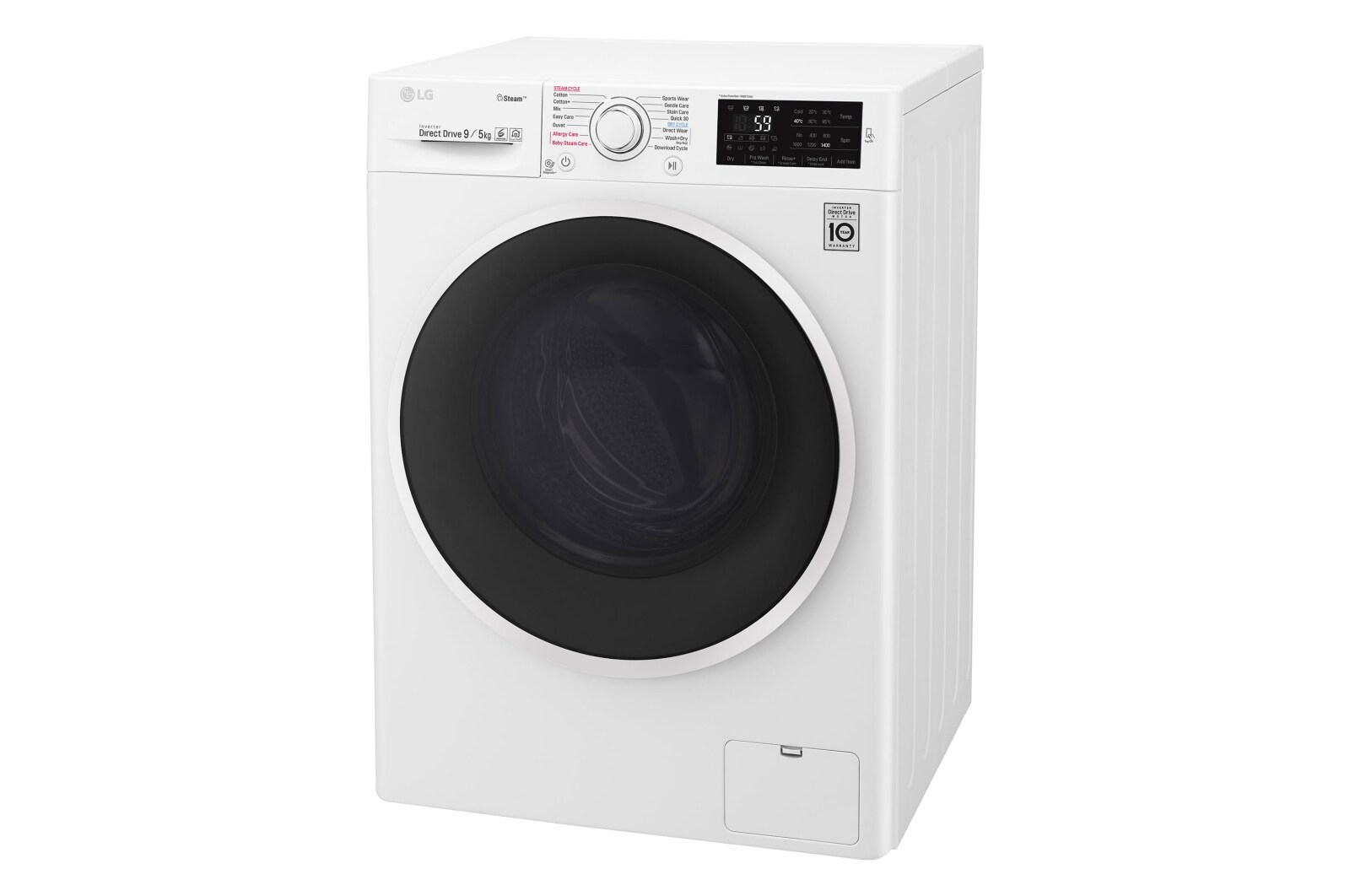 LG Lavasciuga Smart 9/5 kg Connettività NFC Oblò Ring White, F4J6VG0W