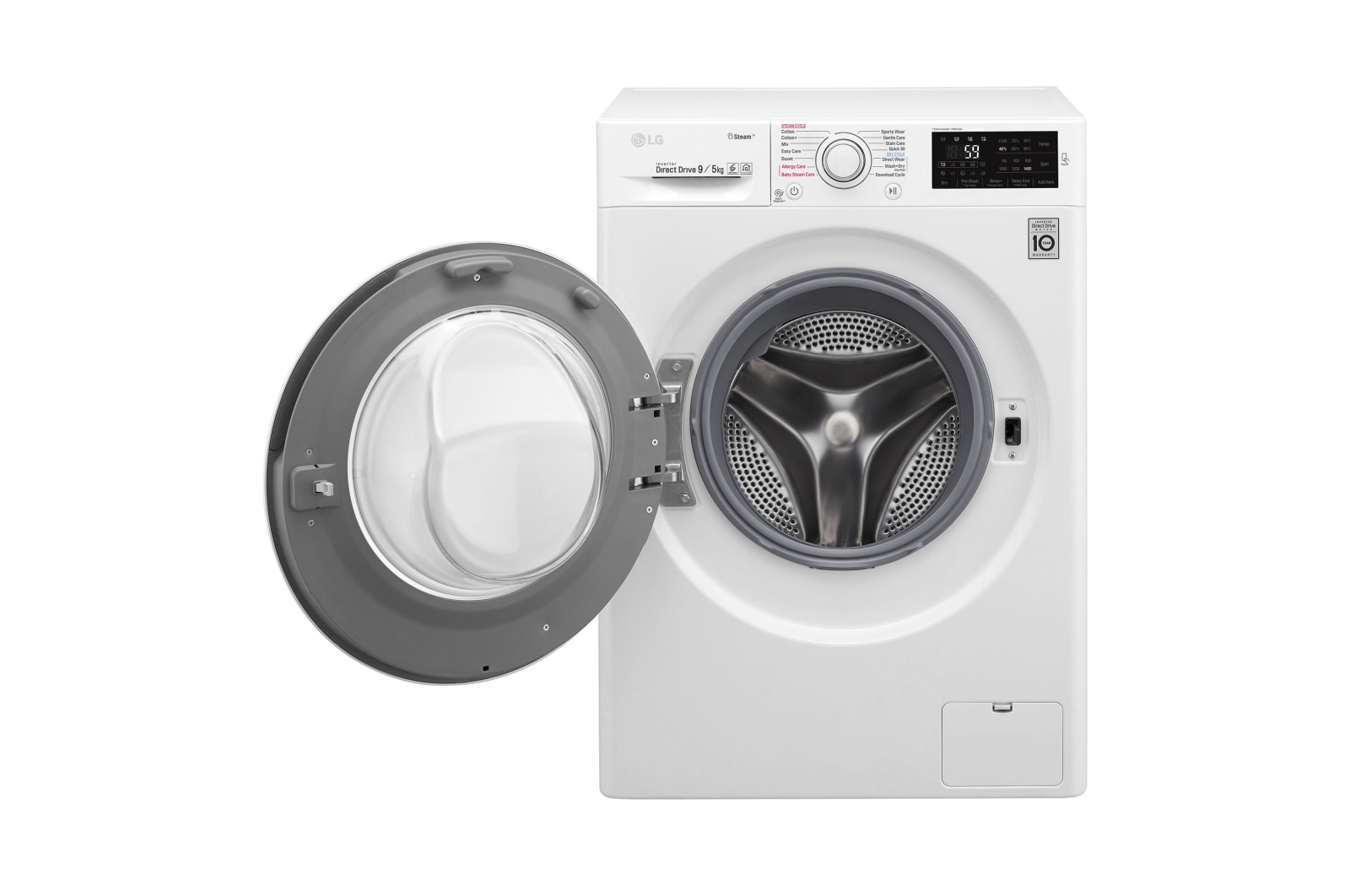 LG Lavasciuga Smart 9/5 kg Connettività NFC Oblò Ring White, F4J6VG0W