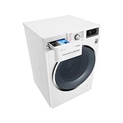 LG Lavasciuga Smart Eco Hybrid 10.5/7 kg Lavaggio a vapore Wi-Fi Oblò Ring Cromato, F4J8JH2W