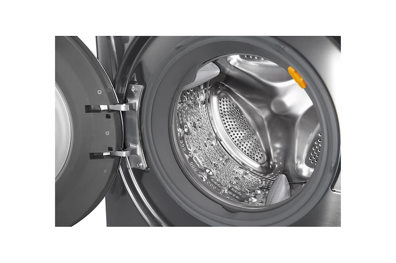 LG Lavasciuga Smart Eco Hybrid 10.5/7 kg Lavaggio a vapore Wi-Fi Oblò Ring Cromato , F4J9JH2T