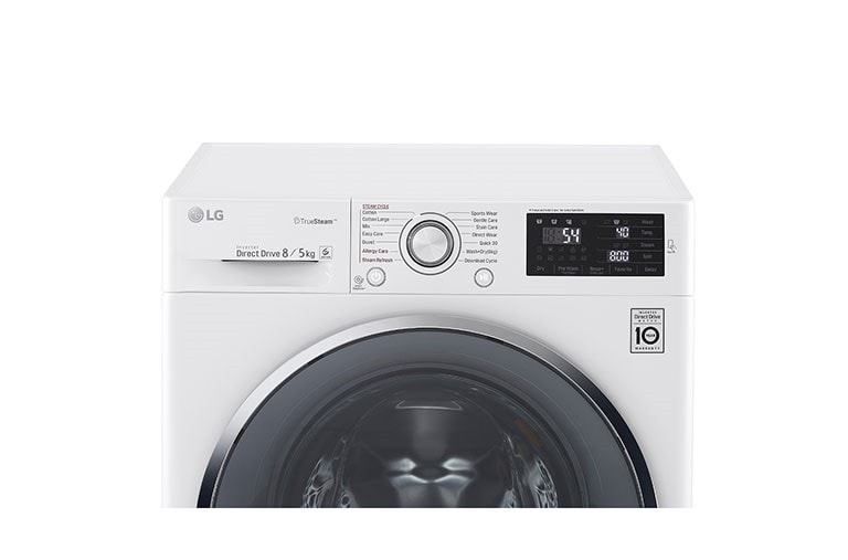 LG Lavasciuga Eco Hybrid 8/5 Kg Lavaggio a vapore, FH4U2TDH1N