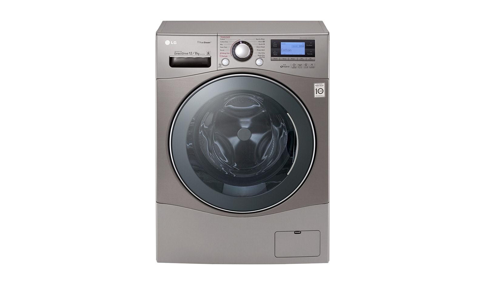 LG Lavasciuga Eco Hybrid 12/8 Kg Lavaggio a vapore, FH695BDH6N