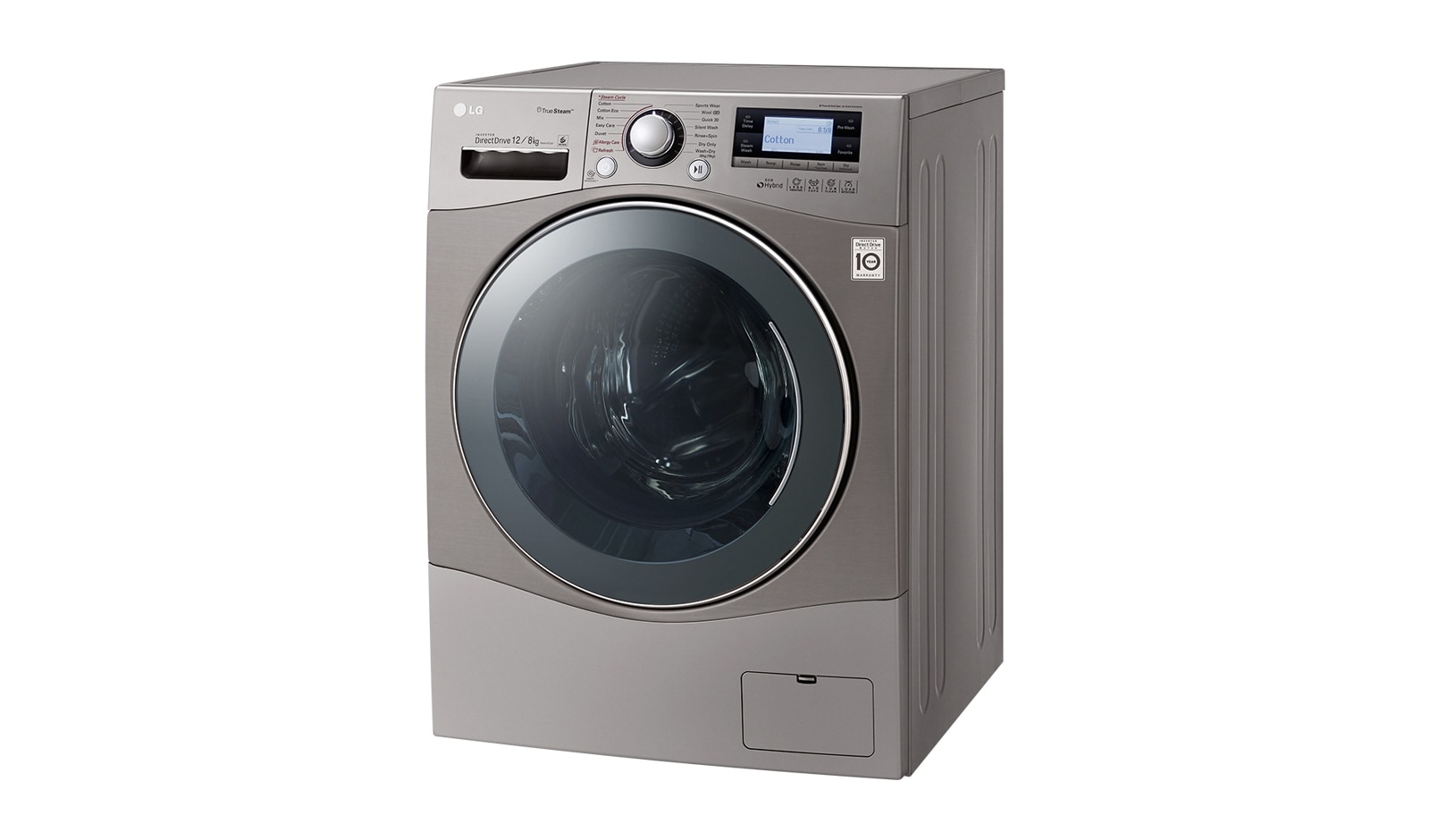 LG Lavasciuga Eco Hybrid 12/8 Kg Lavaggio a vapore, FH695BDH6N