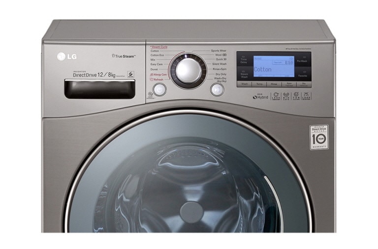 LG Lavasciuga Eco Hybrid 12/8 Kg Lavaggio a vapore, FH695BDH6N