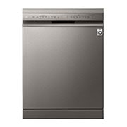 LG Lavastoviglie libera installazione | QuadWash Serie 2, Classe E 46dB | 14 coperti, Vapore, EasyRack+, Wi-Fi | Grigia, DF222FPS