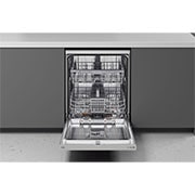 LG Lavastoviglie libera installazione | QuadWash Serie 2, Classe D 46dB | 14 coperti, Vapore, EasyRack+, Wi-Fi | Grigia, DF242FPS