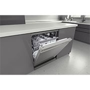 LG Lavastoviglie libera installazione | QuadWash Serie 2, Classe D 46dB | 14 coperti, Vapore, EasyRack+, Wi-Fi | Grigia, DF242FPS