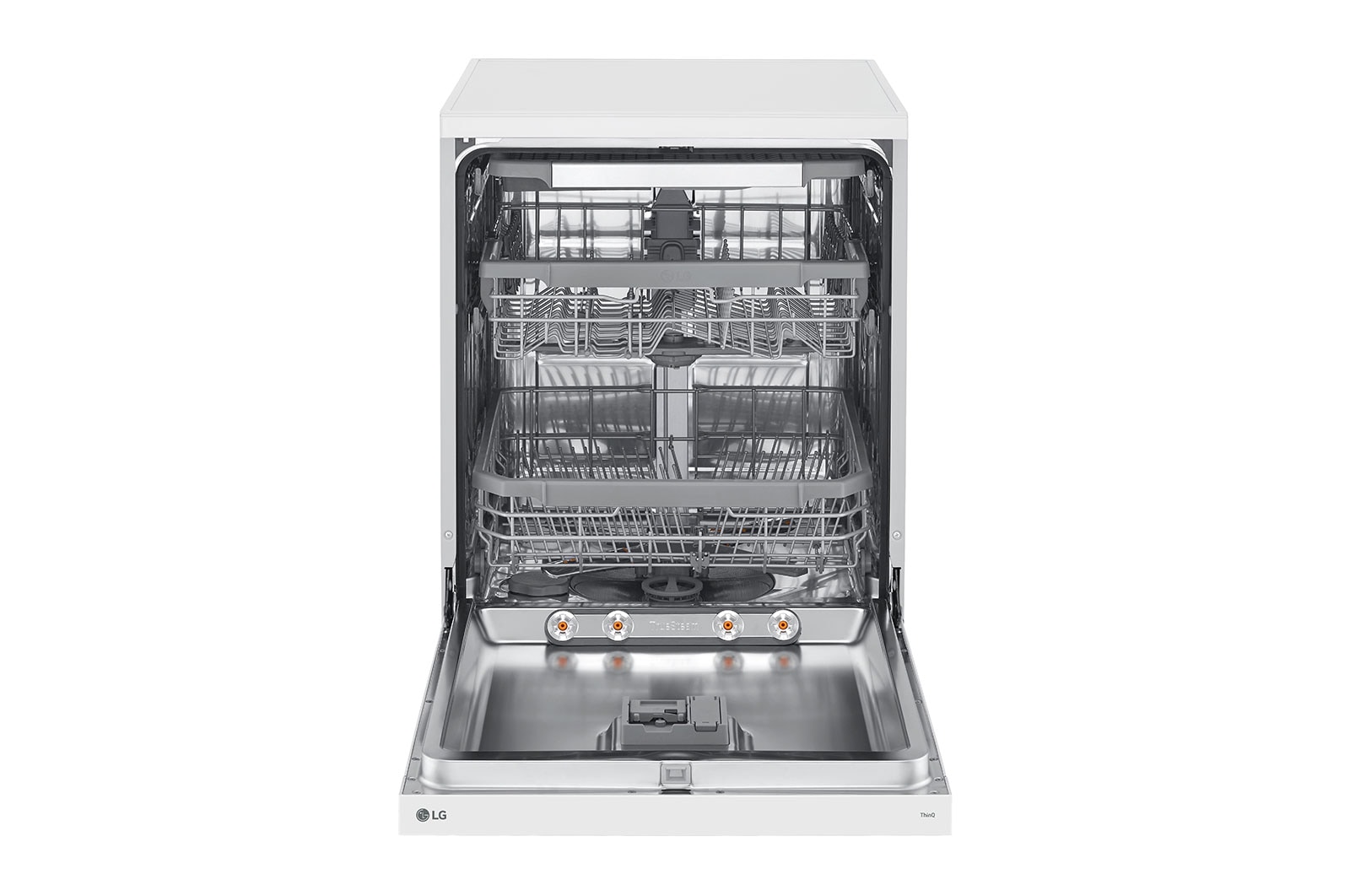LG Lavastoviglie libera installazione | QuadWash Serie 3, Classe B 43dB | 14 coperti, Vapore, Auto-apertura, Wi-Fi | Bianca, DF365FWS