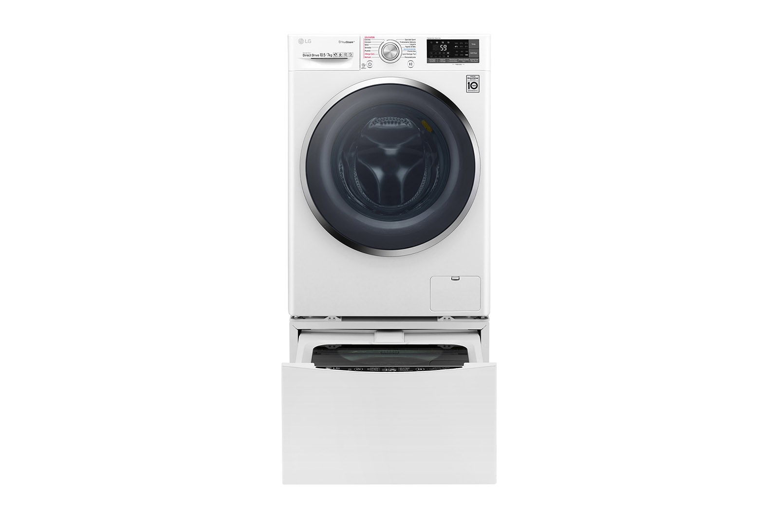 LG Lavasciuga Smart TWINWash™ 10.5/7 kg Tecnologia True Steam™ Eco Hybrid Wi-Fi, F4J8JH2WD