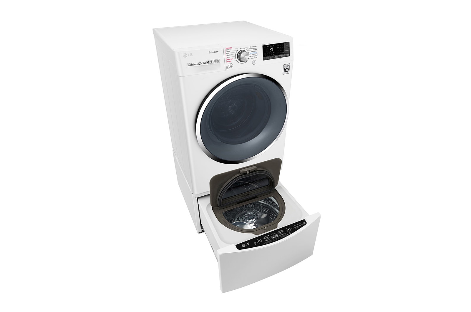 LG Lavasciuga Smart TWINWash™ 10.5/7 kg Tecnologia True Steam™ Eco Hybrid Wi-Fi, F4J8JH2WD