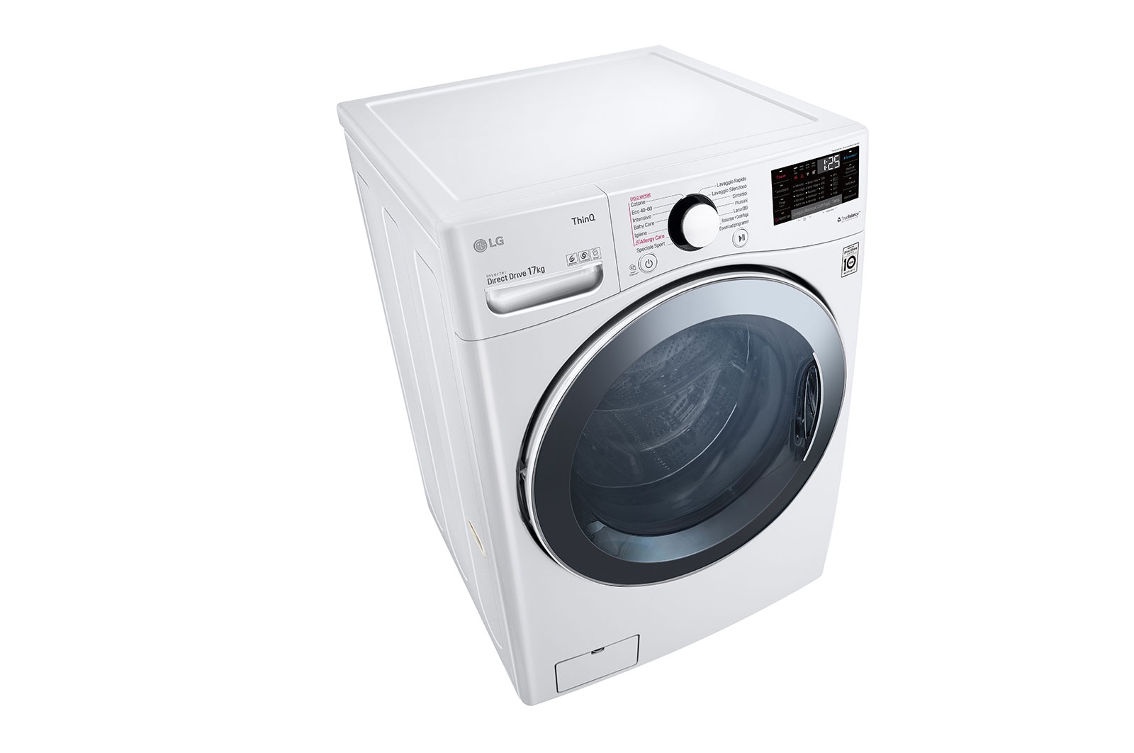 LG Lavatrice capacità XL 17kg AI DD™ | Serie P1 Classe E | 1100 giri, TurboWash, Lavaggio a vapore, Wi-Fi | White, F1P1CY2W