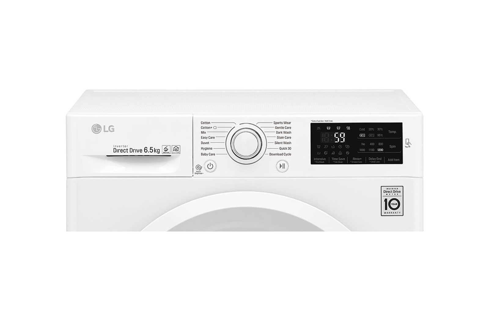 LG Lavatrice Slim 6.5 kg Oblò Bianco, F2J5WN3W