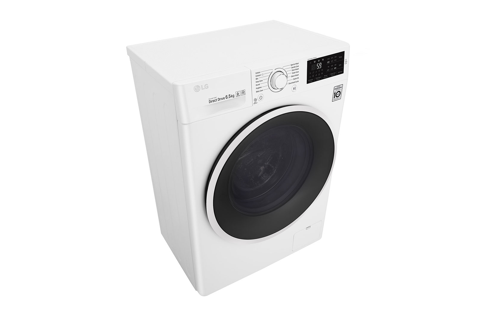 LG Lavatrice Slim 6.5 kg Oblò Ring White , F2J6WN0W