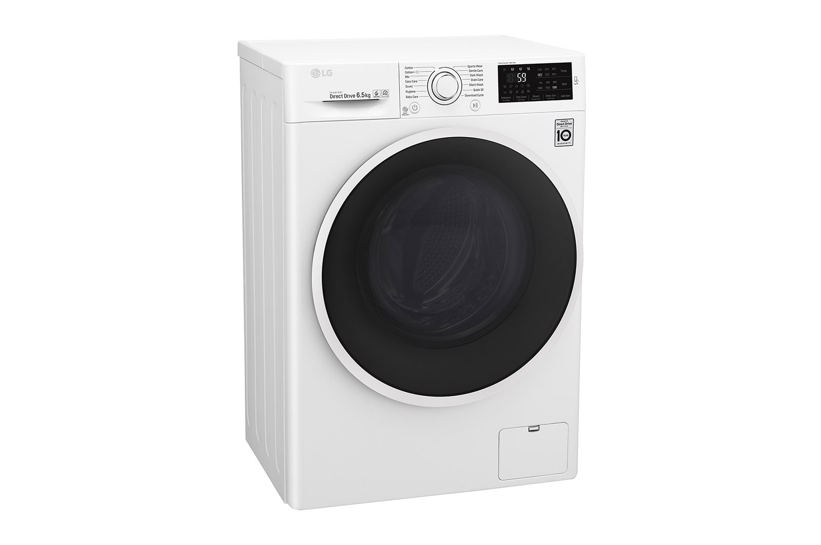 LG Lavatrice Slim 6.5 kg Oblò Ring White , F2J6WN0W