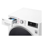 LG Lavatrice Smart Slim TurboWash™ 7 kg Lavaggio a vapore Oblò Ring Sliver, F2J7HY1W