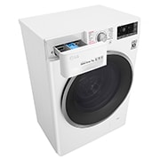 LG Lavatrice Smart Slim TurboWash™ 7 kg Lavaggio a vapore Oblò Ring Sliver, F2J7HY1W