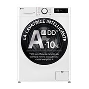 LG Lavatrice slim 8kg AI DD™ | Serie R3 Classe A-10% | 1200 giri, Lavaggio a vapore, Lavaggio con AI, Direct Drive | White, F2R3S08NSWB