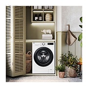 LG Lavatrice slim 8kg AI DD™ | Serie R3 Classe A-10% | 1200 giri, Lavaggio a vapore, Lavaggio con AI, Direct Drive | White, F2R3S08NSWB