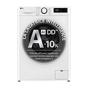 LG Lavatrice slim 8kg AI DD™ | Serie R3 Classe A-10% | 1200 giri, Lavaggio a vapore, Lavaggio con AI, Direct Drive | White, F2R3S08NSWW