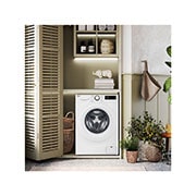 LG Lavatrice slim 8kg AI DD™ | Serie R3 Classe A-10% | 1200 giri, Lavaggio a vapore, Lavaggio con AI, Direct Drive | White, F2R3S08NSWW