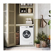 LG Lavatrice slim 9kg AI DD™ | Serie R3 Classe A-10% | 1200 giri, Lavaggio a vapore, Lavaggio con AI, Motore Direct Drive | White, F2R3S09NSWW