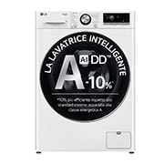 LG Lavatrice slim 9kg AI DD™ | Serie R7 Classe A-10% | 1200 giri, TurboWash 360, Vapore su 7 programmi, Wi-Fi | White, F2R7S09TSWC