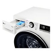 LG Lavatrice slim 9kg AI DD™ | Serie R7 Classe A-10% | 1200 giri, TurboWash 360, Vapore su 7 programmi, Wi-Fi | White, F2R7S09TSWC