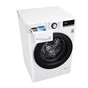 LG Lavatrice slim 7kg AI DD™ | Serie V2 Classe E | 1200 giri, Lavaggio a vapore, Inverter Direct Drive | White, F2WV2S7S6E