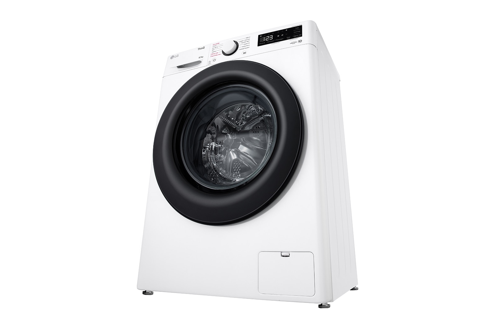 LG Lavatrice 8,5kg AI DD™ | Serie V3 Classe A | 1200 giri, Lavaggio a vapore, Wi-Fi, Inverter Direct Drive | White, F2WV308S6AW