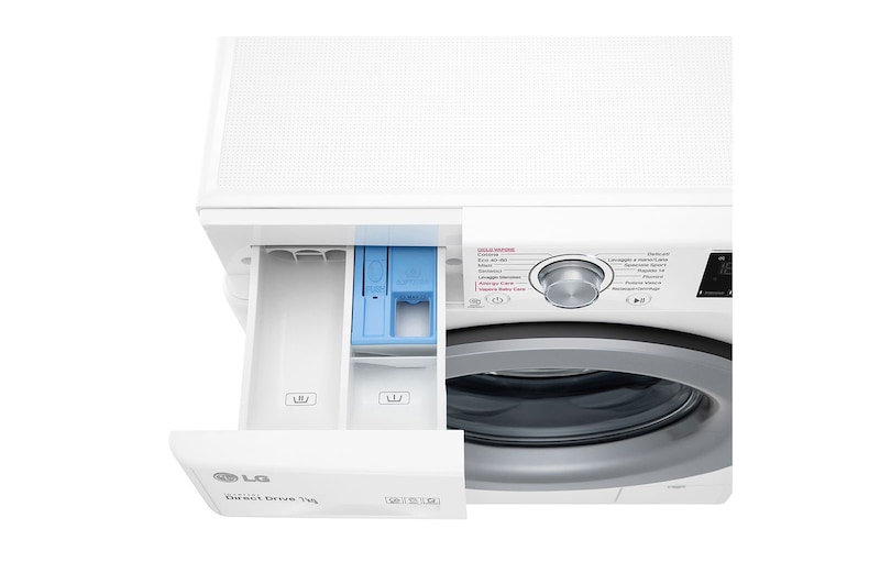 top view with detergent box open