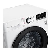 LG Lavatrice slim 7kg AI DD™ | Serie V3 Classe D | 1200 giri, Lavaggio a vapore, Inverter Direct Drive | White, F2WV3S7S6E