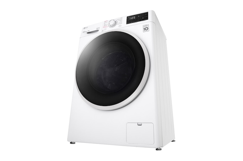 LG Lavatrice slim 7kg AI DD™ | Serie V3 Classe D | 1200 giri, Lavaggio a vapore, Inverter Direct Drive | White, F2WV3S7SHE