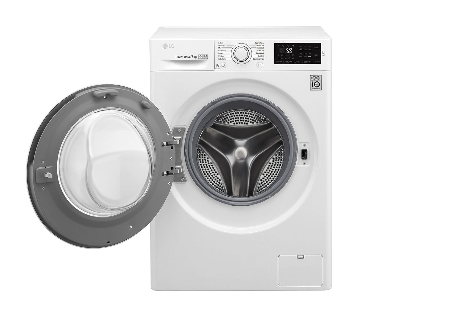 LG Lavatrice 7 kg Oblò Bianco, F4J5QN3W