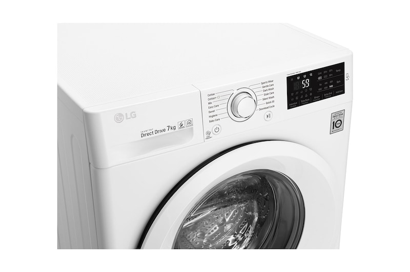 LG Lavatrice 7 kg Oblò Bianco, F4J5QN3W