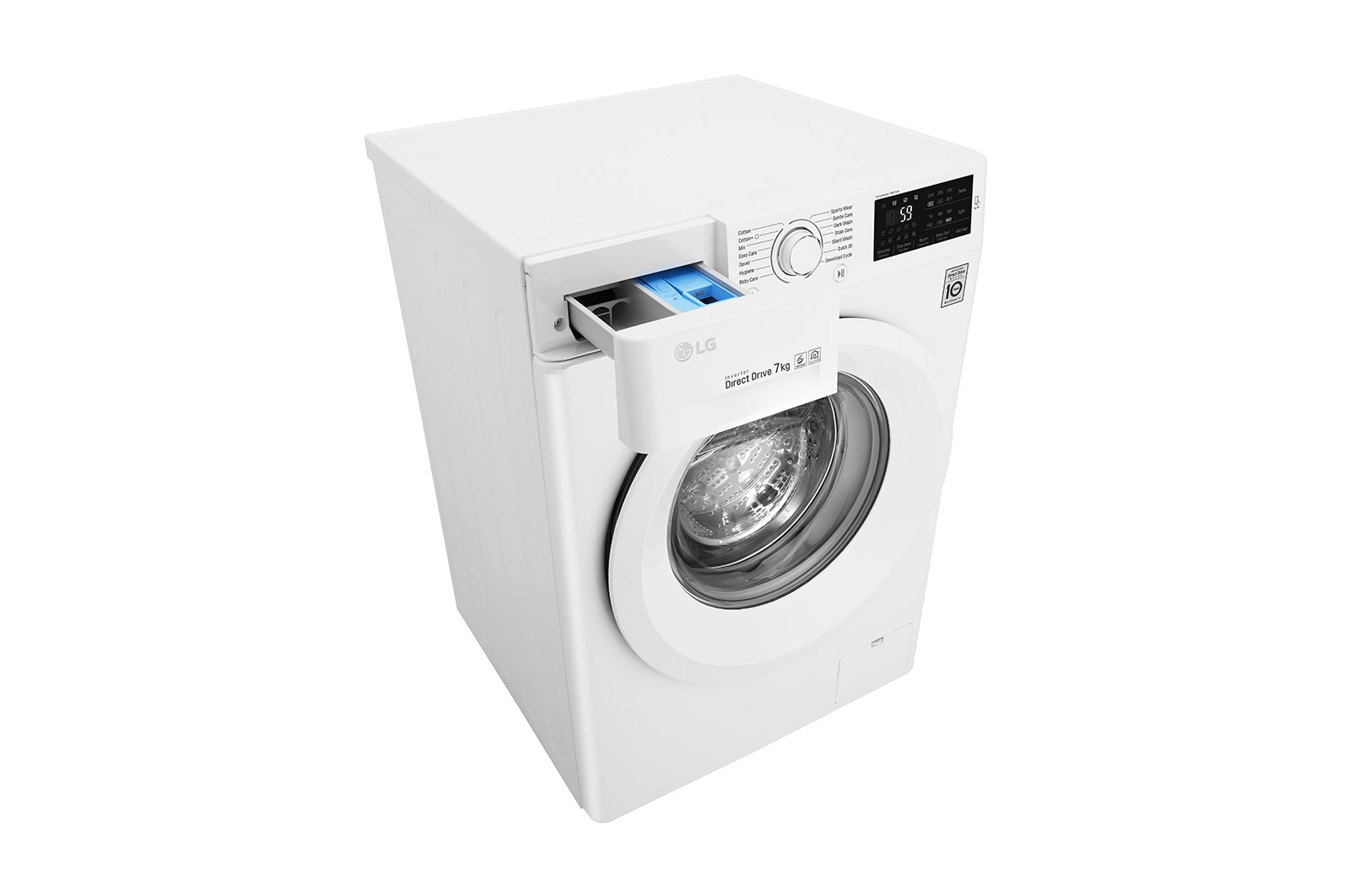 LG Lavatrice 7 kg Oblò Bianco, F4J5QN3W