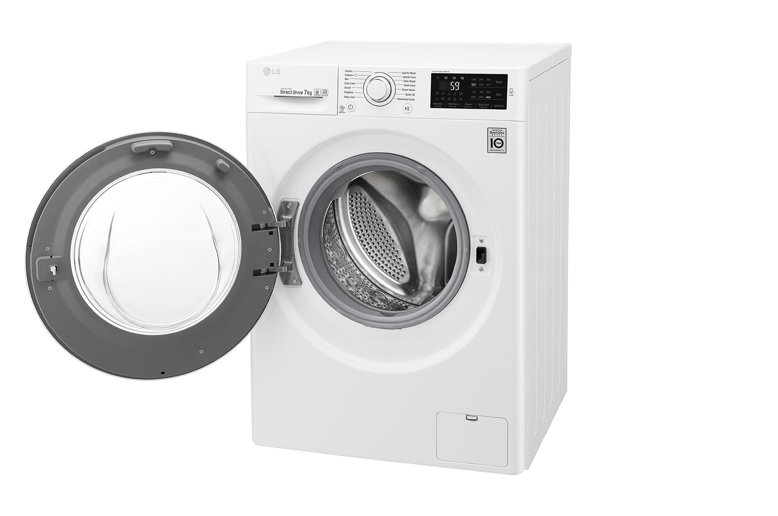 LG Lavatrice 7 kg Oblò Bianco, F4J5QN3W