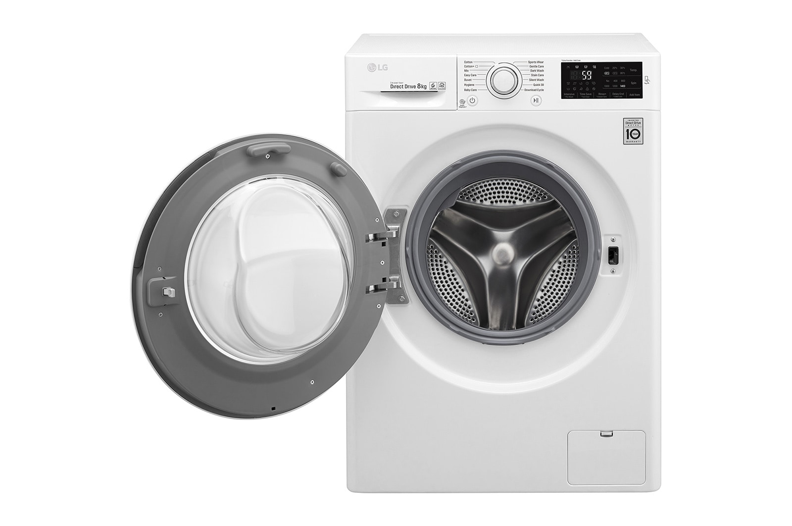 LG Lavatrice 8 kg Oblò Bianco, F4J5TN3W